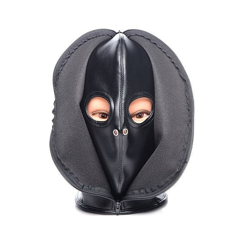 Strict Zip Front Bondage Hood by XR Brands