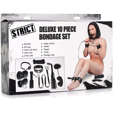 Strict Deluxe Bondage Set 10 Piece by XR Brands
