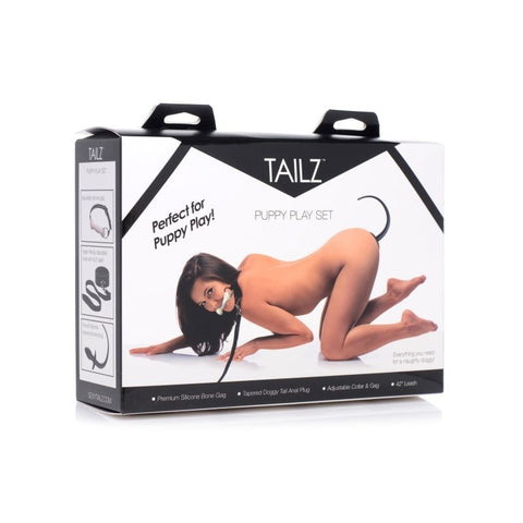 Puppy Play Set incl Gag, Plug and Collar by XR Brands