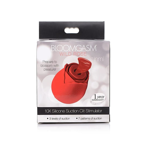 Bloomgasm 10X Wild Rose Silicone Clitoral Suction Stimulator