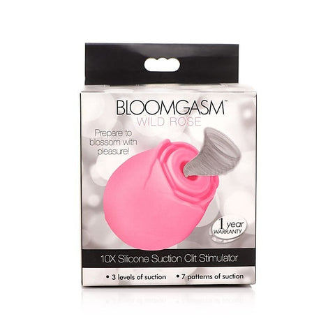 Bloomgasm 10X Wild Rose Silicone Clitoral Suction Stimulator