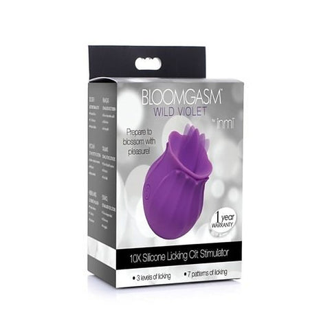 Bloomgasm Wild Violet 10X Licking Clitoral Vibrator