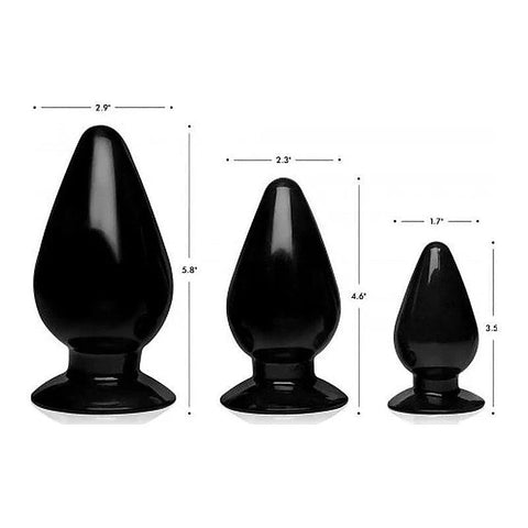 Master Series Triple Cones Anal Plug Set by XR Brands
