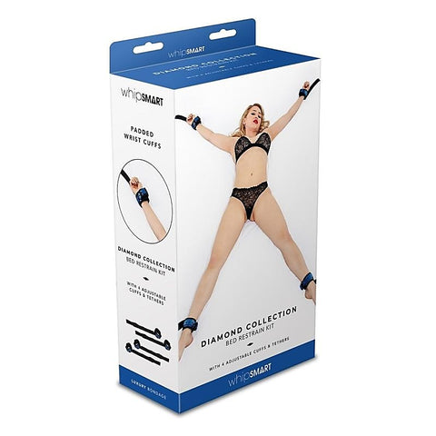 Whip Smart Diamond BDSM Play Bed Restraints by Xgen Products