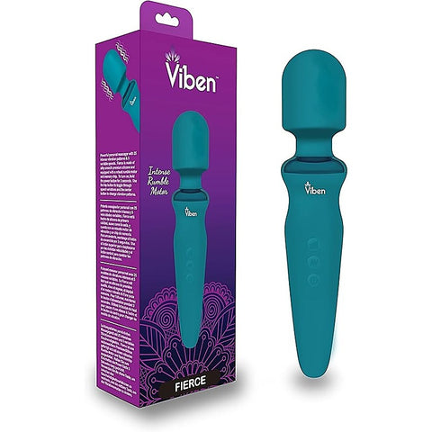 Fierce Rechargeable Vibrating Wand Massager by Viben