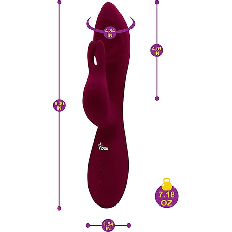 Pzazz Rechargeable Thumping Rabbit Vibrator by Viben