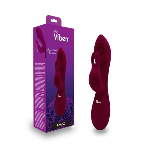 Pzazz Rechargeable Thumping Rabbit Ruby Rabbit Vibrator