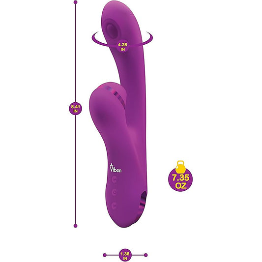 Dazzle Rechargeable Thumping Rabbit Vibrator by Viben