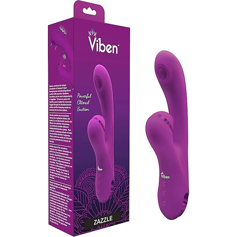 Dazzle Rechargeable Thumping Rabbit Vibrator by Viben