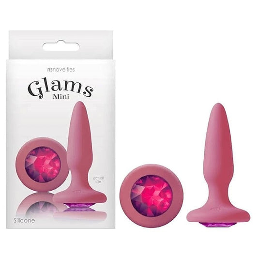 Glams Mini Butt Plug with Sparkling Gem by NS Novelties