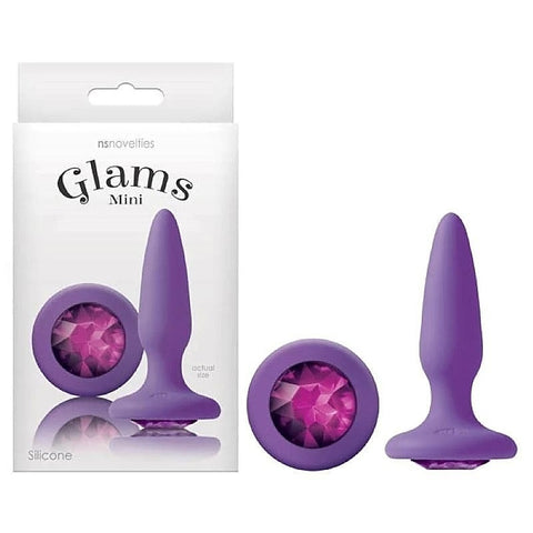 Glams Mini Butt Plug with Sparkling Gem by NS Novelties