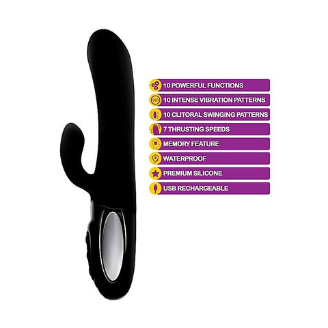 Hypnotic Thrusting Rabbit Vibrator by Viben