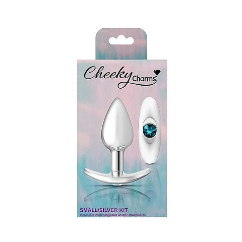 Cheeky Charms Silver Anchor Butt Plug by Viben