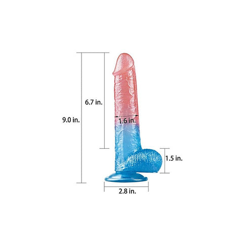 Dazzle Studs Realistic Dildo 9 Inch by Lovetoy