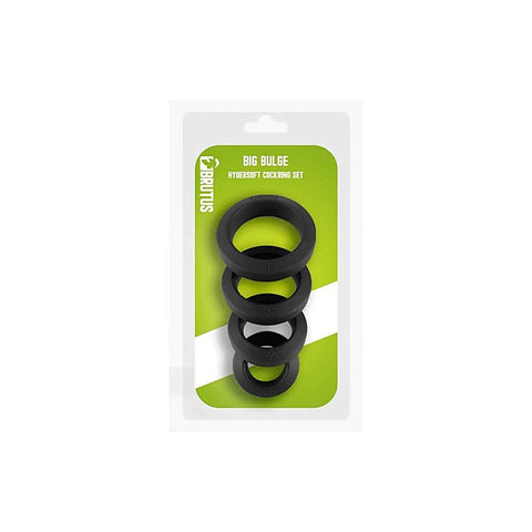 Big Bulge Silicone Cock Ring Set by Brutus