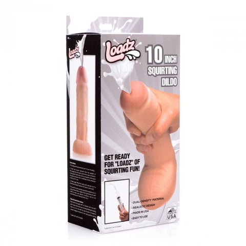Squirting Dildo with Syringe 10in by XR Brands