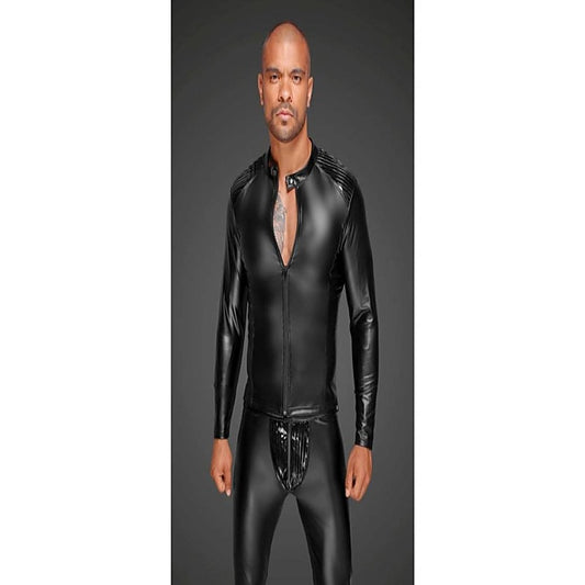 Power Wetlook Men's Jacket by Noir Handmade