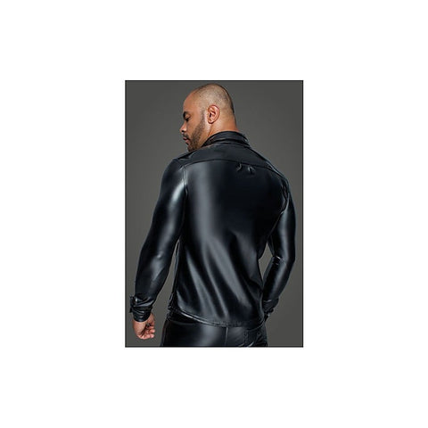 Powerwetlook PVC Long Sleeved Men's Shirt by Noir Handmade