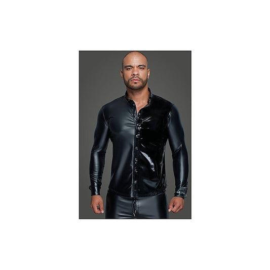 Powerwetlook PVC Long Sleeved Men's Shirt by Noir Handmade