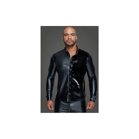 Powerwetlook PVC Long Sleeved Men's Shirt by Noir Handmade