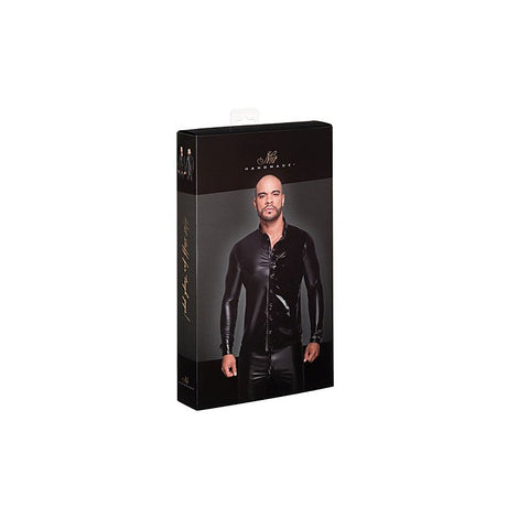 Powerwetlook PVC Long Sleeved Men's Shirt by Noir Handmade