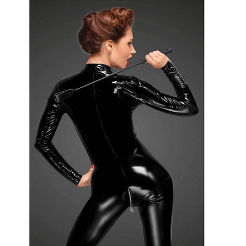 PVC Overall With 3 Way Zipper Women Fetish Dress