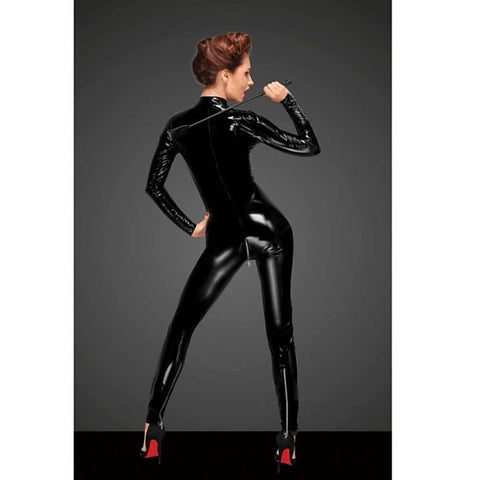 PVC Overall With 3 Way Zipper Women Fetish Dress