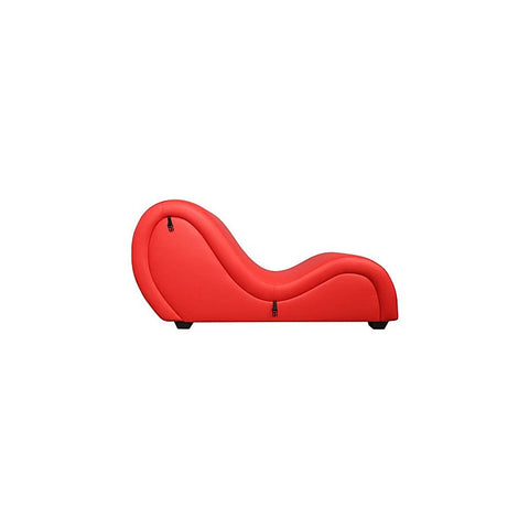 Kama Sutra Mebon Chaise Love Lounge Red With Black Pillows