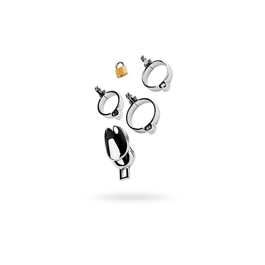 Metal Silver Adjustable Male Chastity Cage by ToyFa
