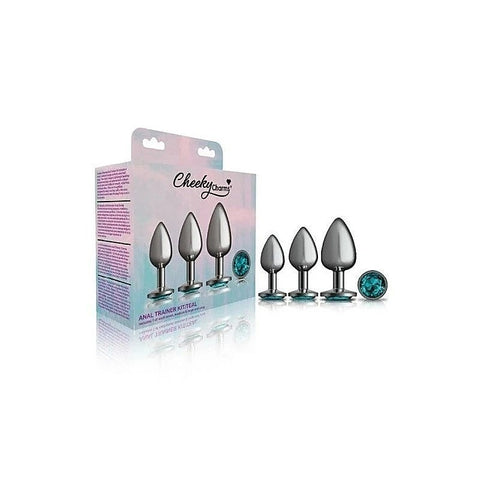 Cheeky Charms Round Metal Butt Plug Kit by Viben