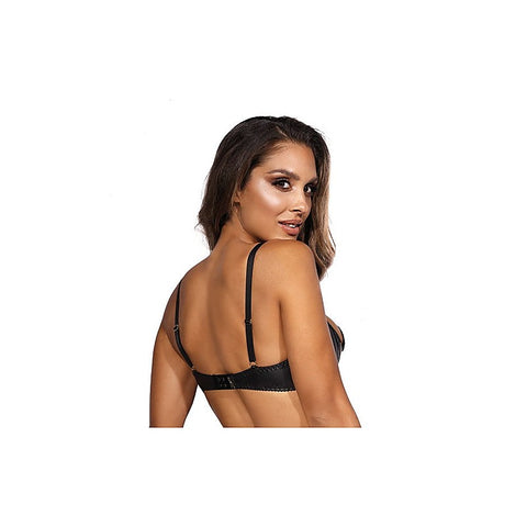 Wetlook Half Cup Zip Bra by Axami Lingerie