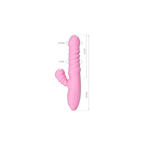 JOS Lixy Heating and Rotating Petal Tickler Rabbit Vibrator
