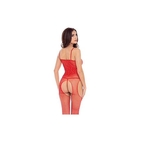 Sparkle Crotchless Women's Bodystocking by Rene Rofe