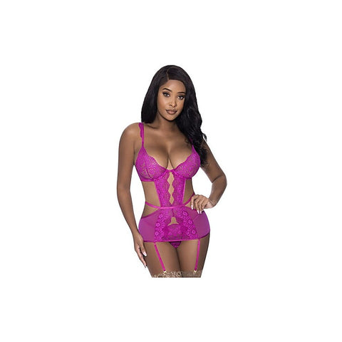 Exposed Lingerie Cutout Dress and Sexy G-String Set