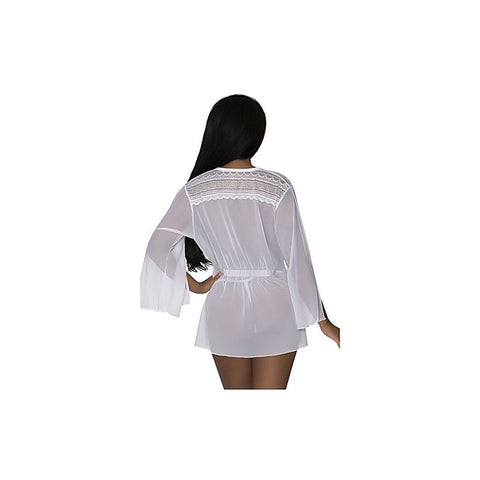 Flowing Short Robe by Magic Silk