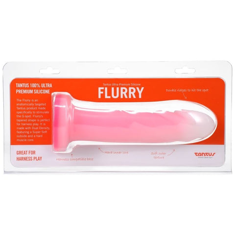 Flurry Dual Density Dildo Quartz by Tantus