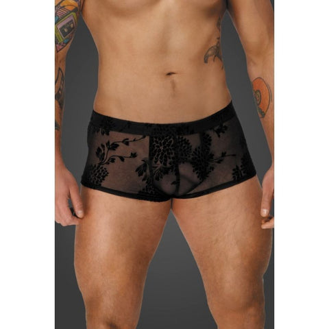 Flock Embroidery Shorts by Noir Handmade