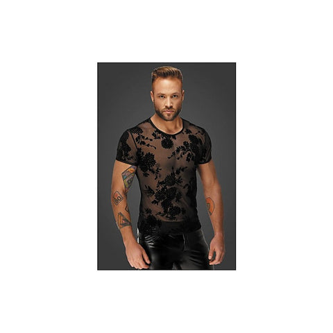 Flock Embroidery Men's T-Shirt by Noir Handmade