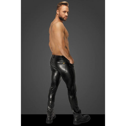 Snake Wetlook Pants with Back Pockets His Fetish