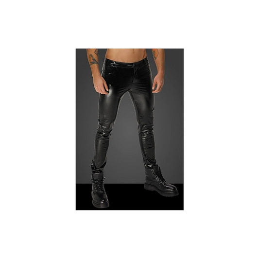 Snake Wetlook Long Pants by Noir Handmade