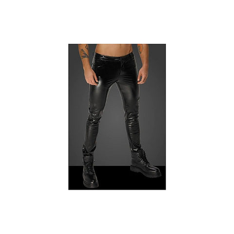 Snake Wetlook Long Pants by Noir Handmade