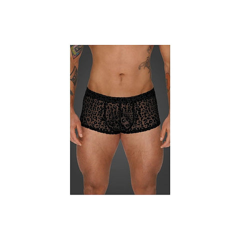 Leopard Flock Short Shorts by Noir Handmade