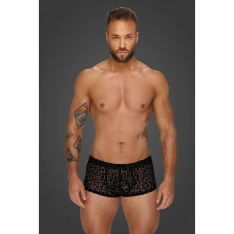 Leopard Flock Shorts by Noir Handmade