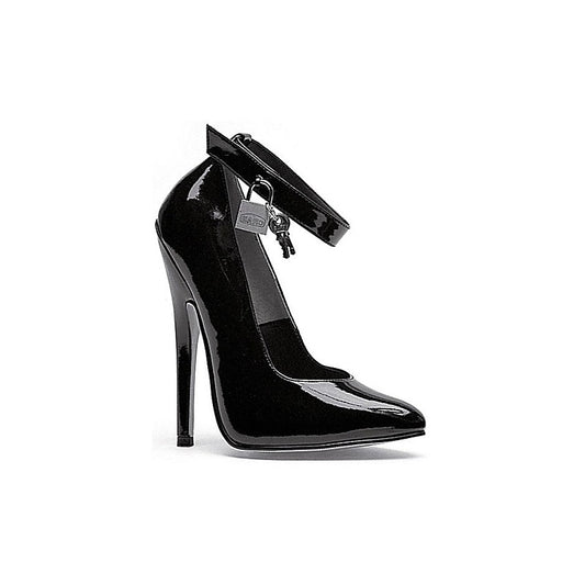 6 Inch Fetish Pump with Lock and Key by Ellie Shoes