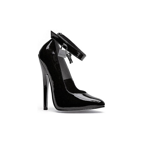6 Inch Fetish Pump with Lock and Key by Ellie Shoes