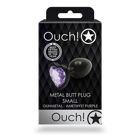 OUCH! Heart Gem Butt Plug - Small by Shots Toys