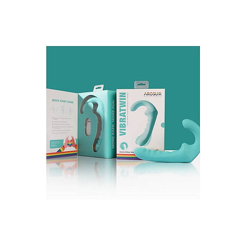 VibraTwin Remote Control Rechargeable Strap On by Arosum