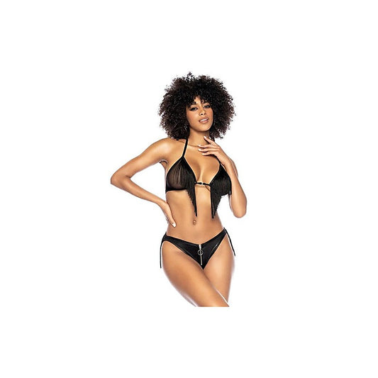 Fringe Halter 2 Piece Bra and Panty Set by Mapale