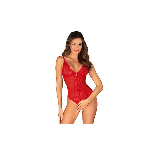 Chilisa Crotchless Teddy by Obsessive
