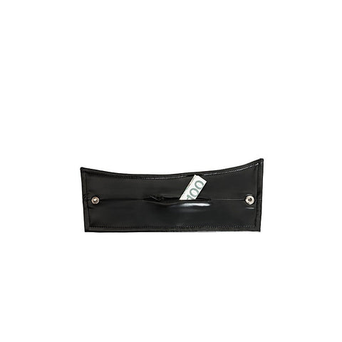 Mens Wrist Wallet Pair With Hidden Zipper by Noir Handmade